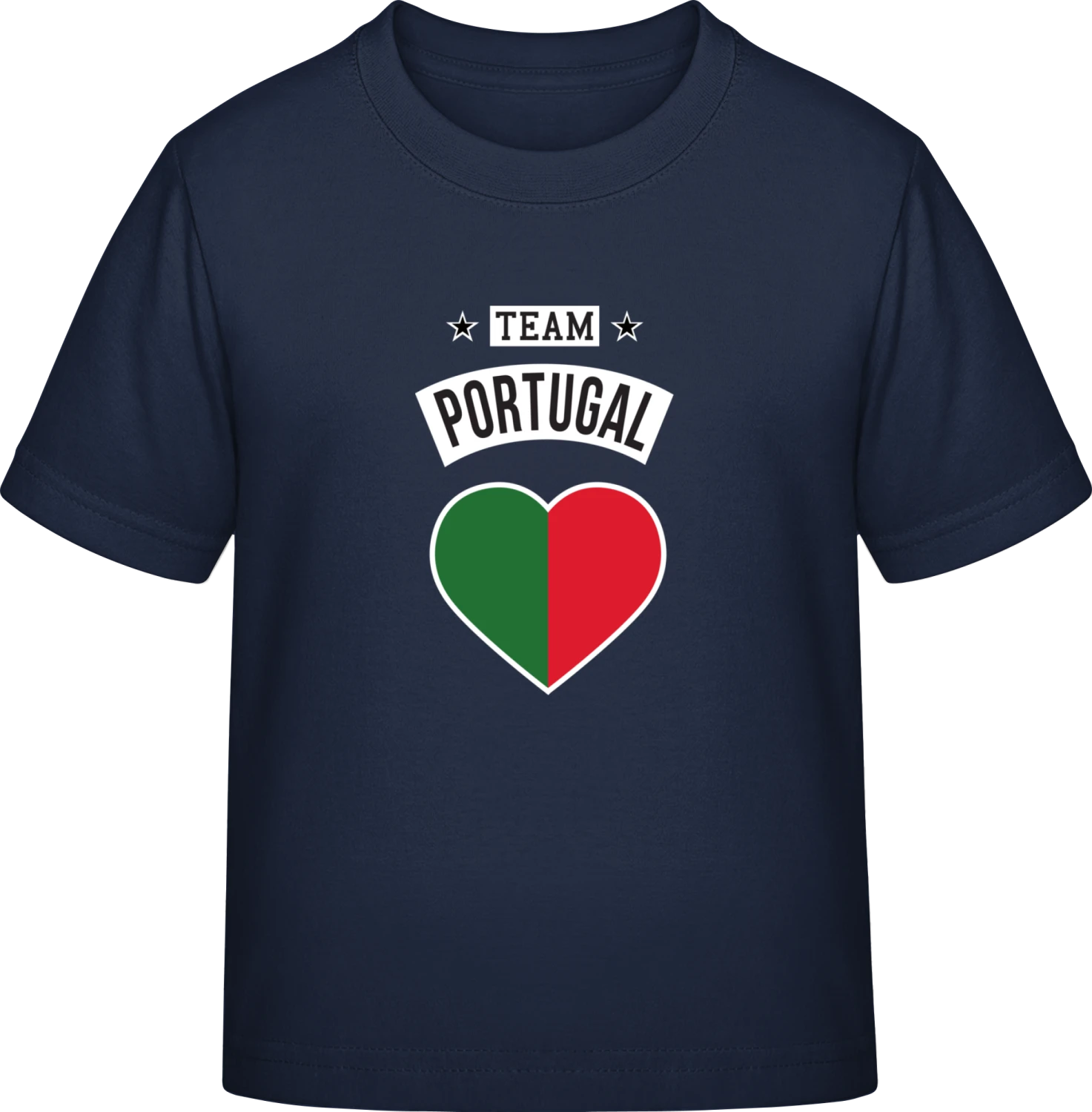 Team Portugal Heart - Navy Exact 190 Kids - Front