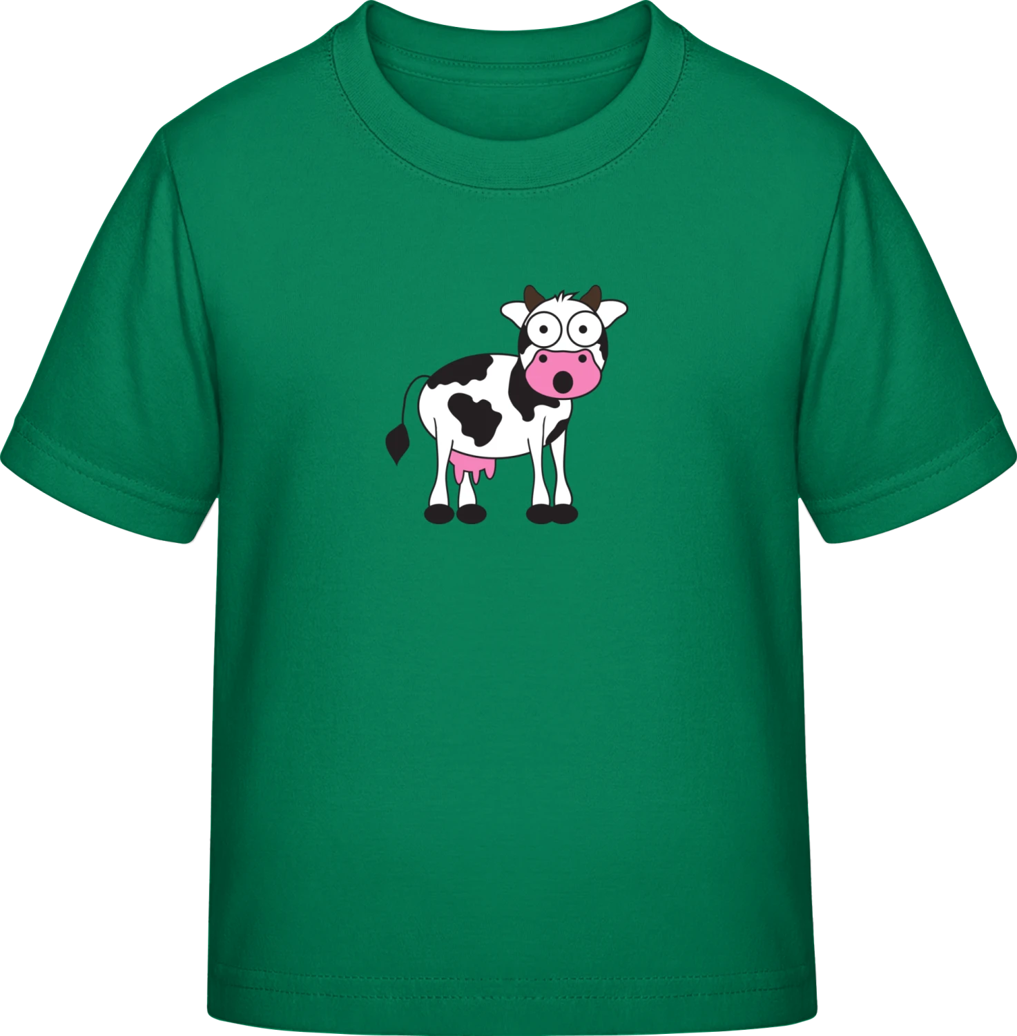 Cow Boeeee - Kelly Green Exact 190 Kids - Front