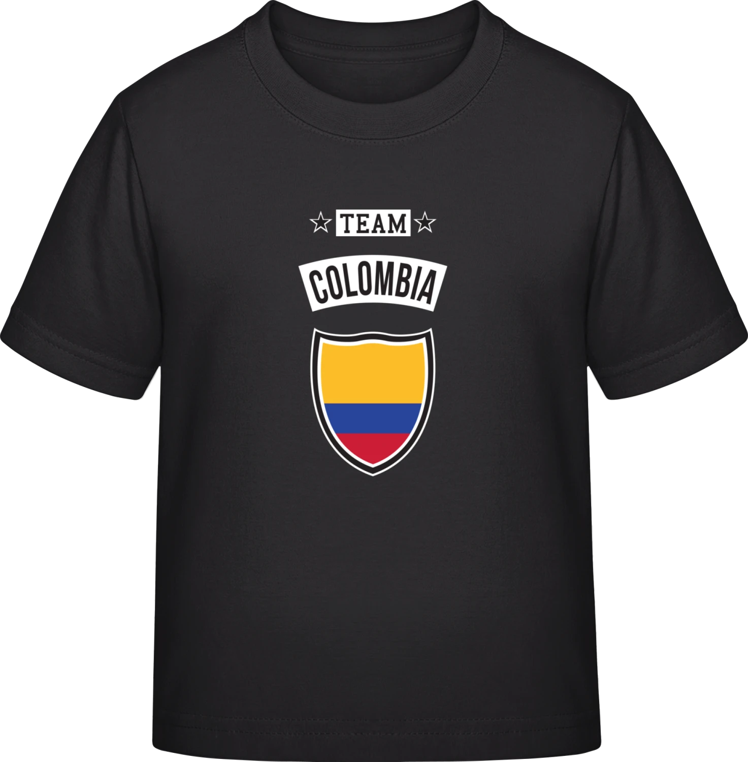 Team Colombia - Black Exact 190 Kids - Front