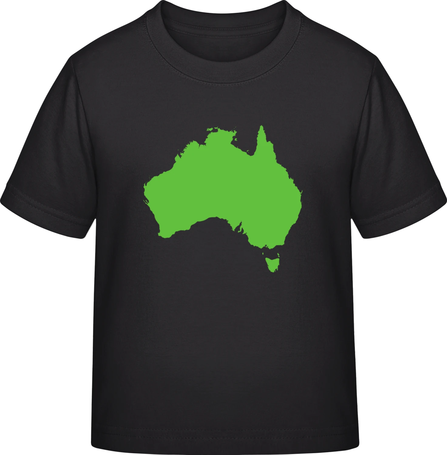 Australia Map - Black Exact 190 Kids - Front