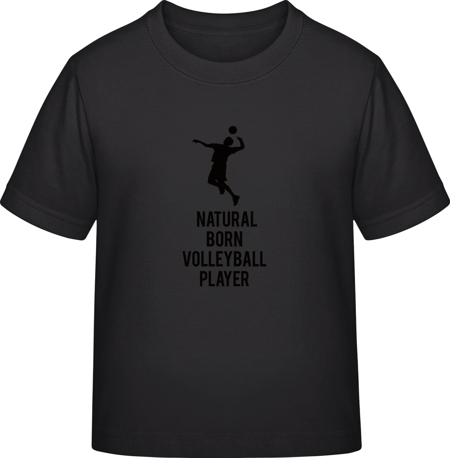 Natural Born Volleyball Player - Black Exact 190 Kids - Front