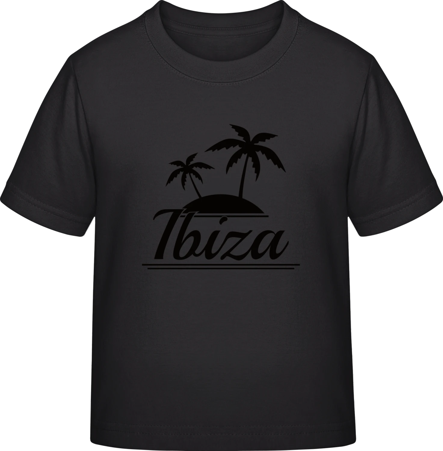 Ibiza Logo - Black Exact 190 Kids - Front