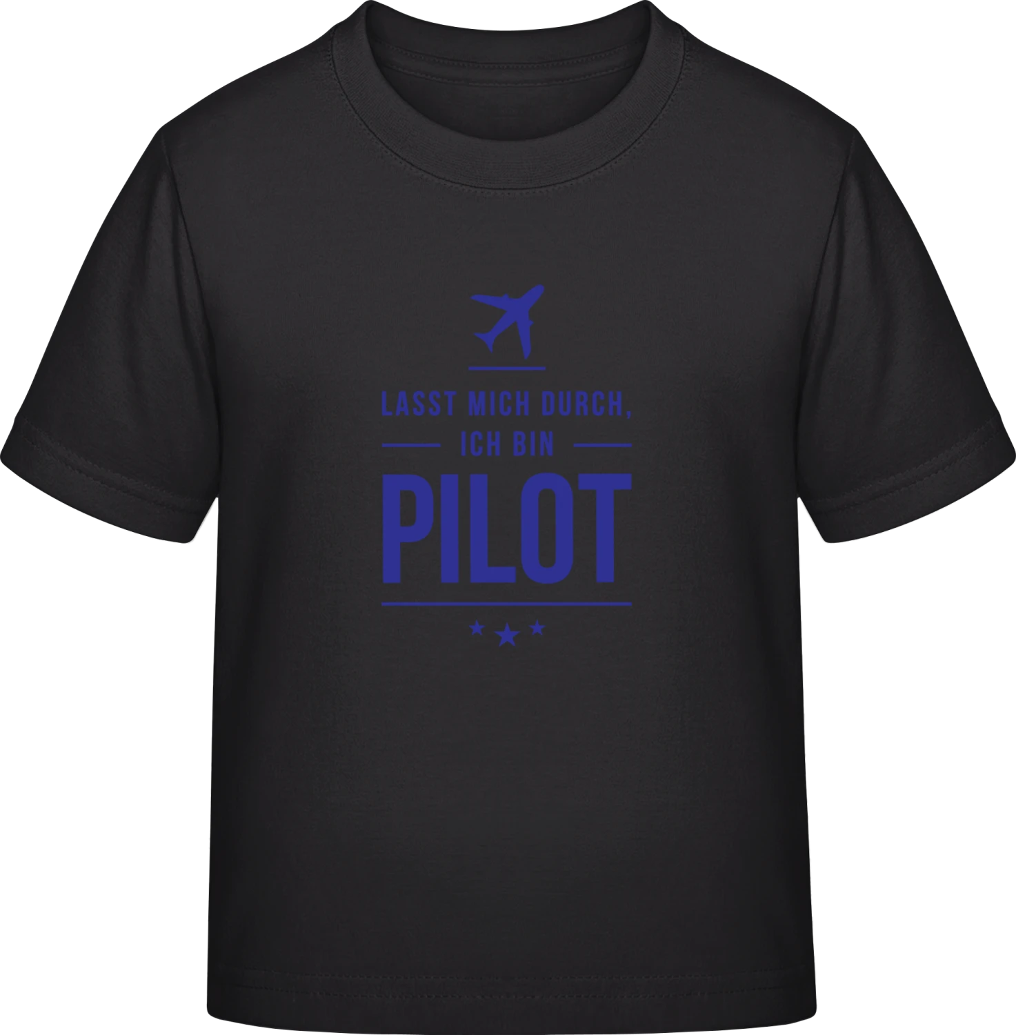 Lasst mich durch ich bin Pilot - Black Exact 190 Kids - Front