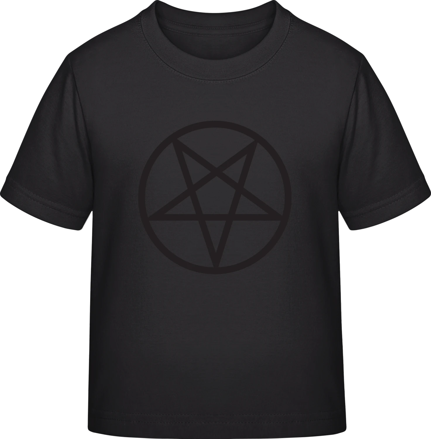 Inverted Pentagram - Black Exact 190 Kids - Front