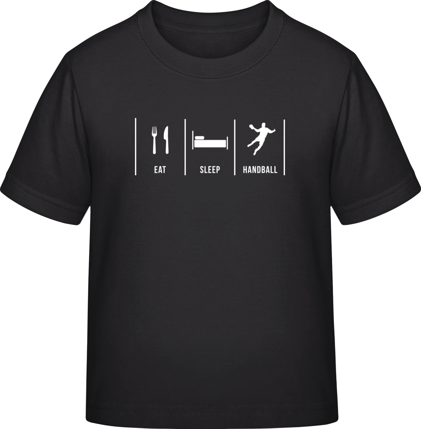 Eat Sleep Handball - Black Exact 190 Kids - Front