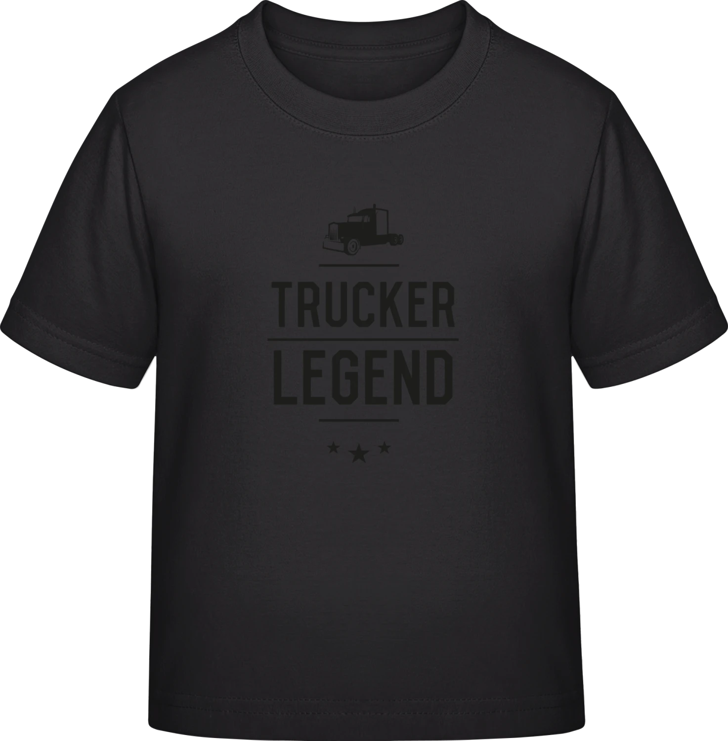 Trucker Legend - Black Exact 190 Kids - Front