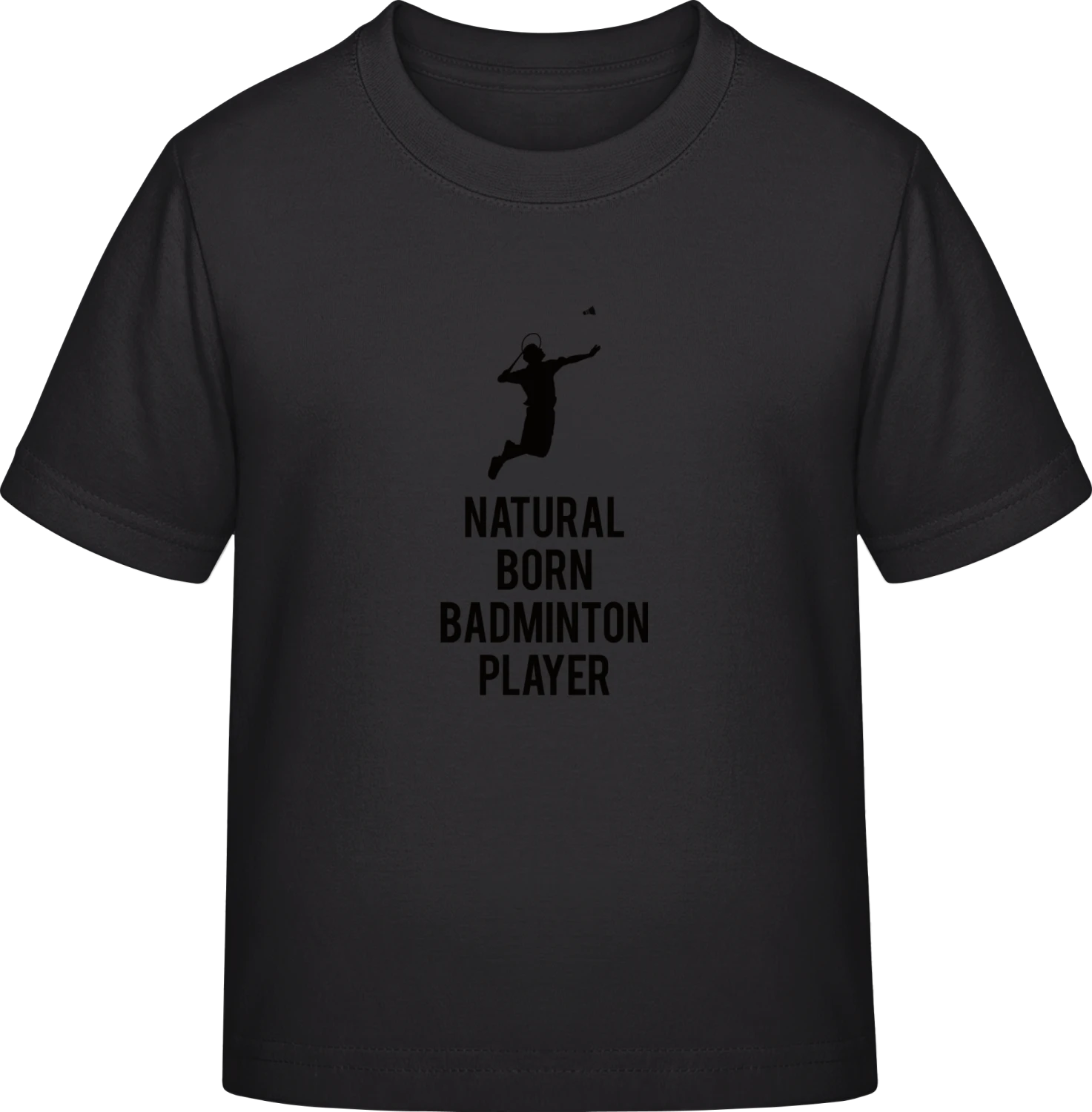 Natural Born Badminton Player - Black Exact 190 Kids - Front