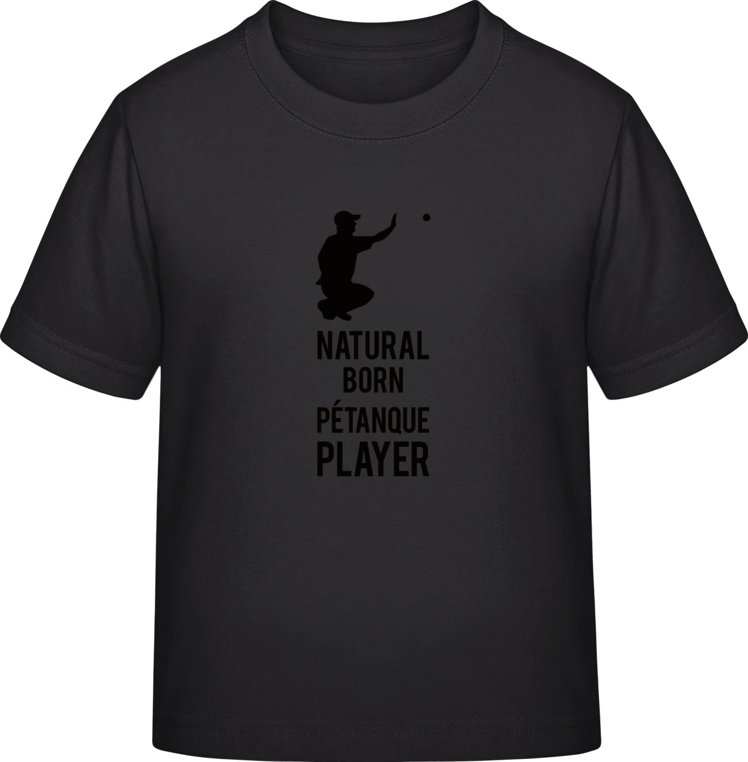 Natural Born Pétanque Player - Black Exact 190 Kids - Front