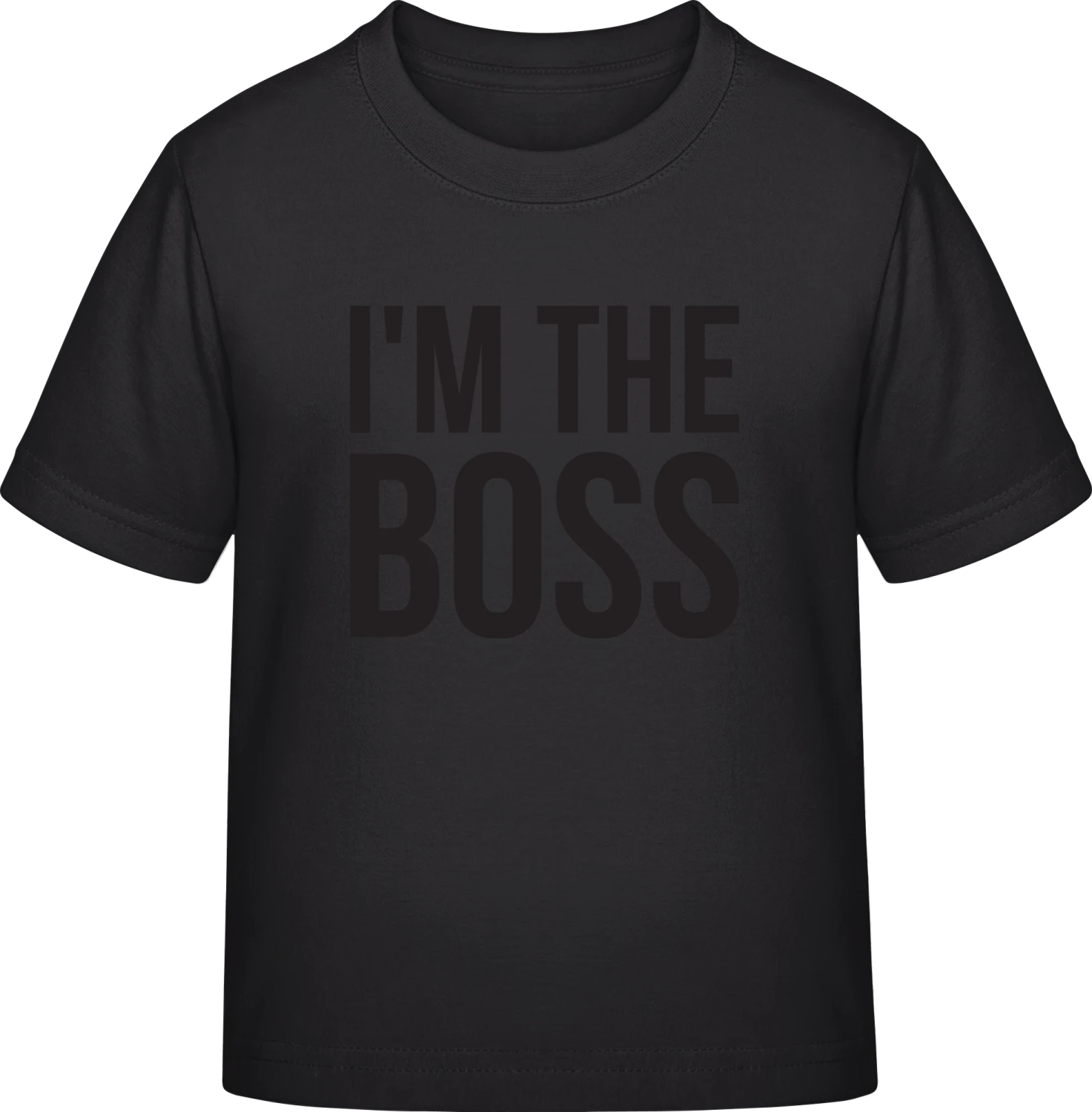 I'm The Boss - Black Exact 190 Kids - Front