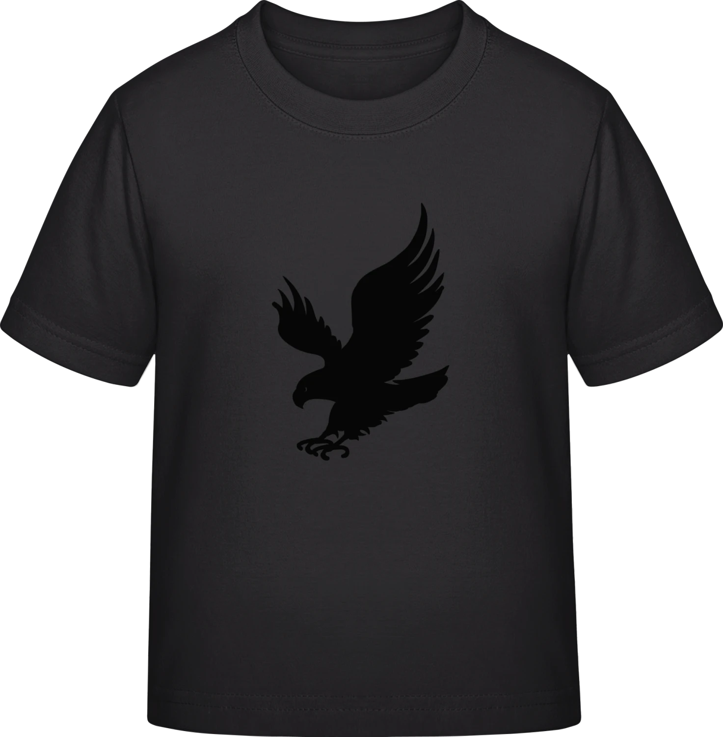 Eagle Icon - Black Exact 190 Kids - Front