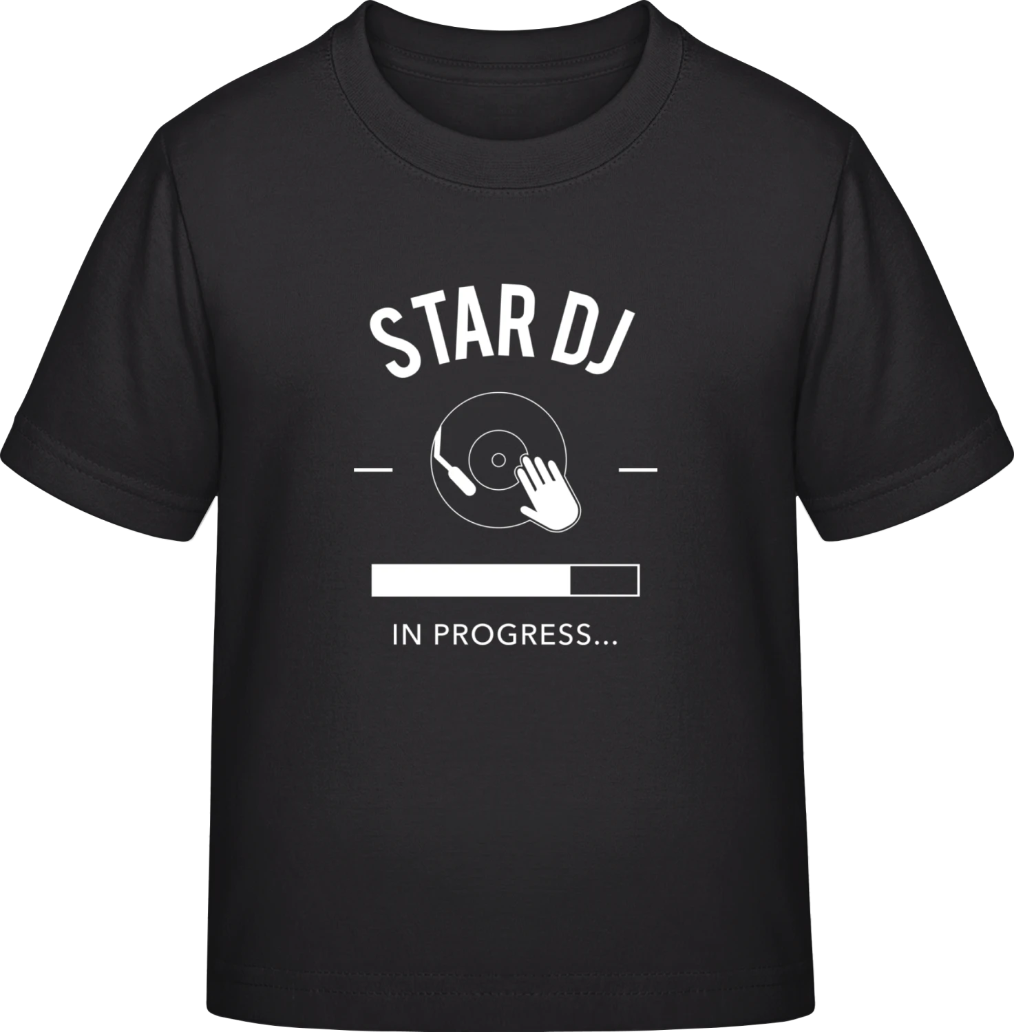 Star DJ In Progress - Black Exact 190 Kids - Front