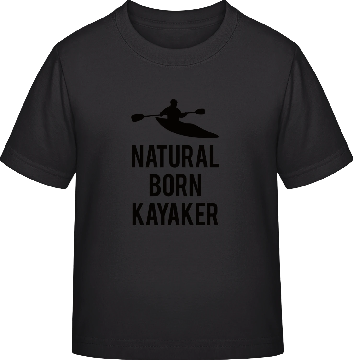 Natural Born Kayaker - Black Exact 190 Kids - Front