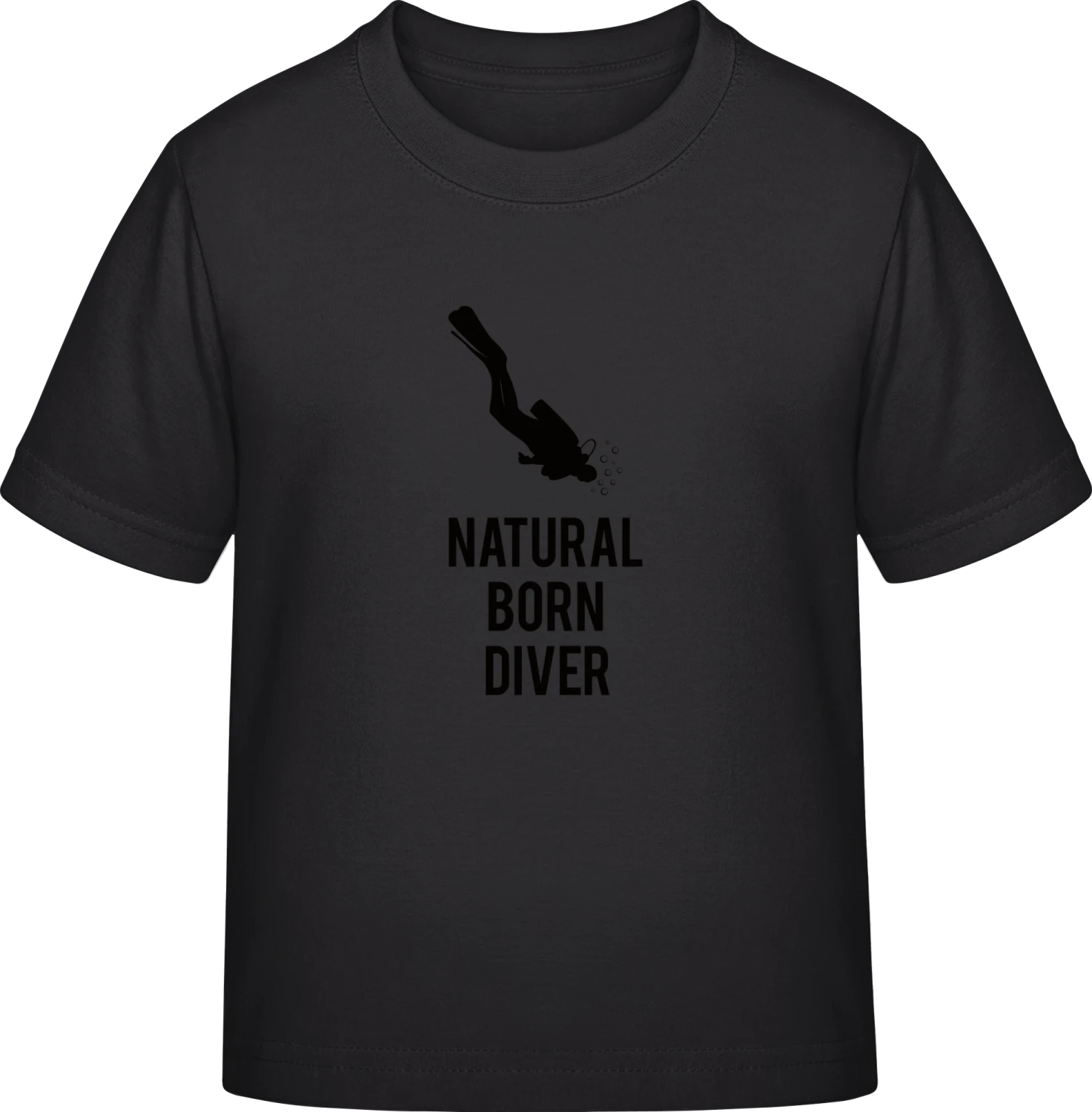 Natural Born Diver - Black Exact 190 Kids - Front