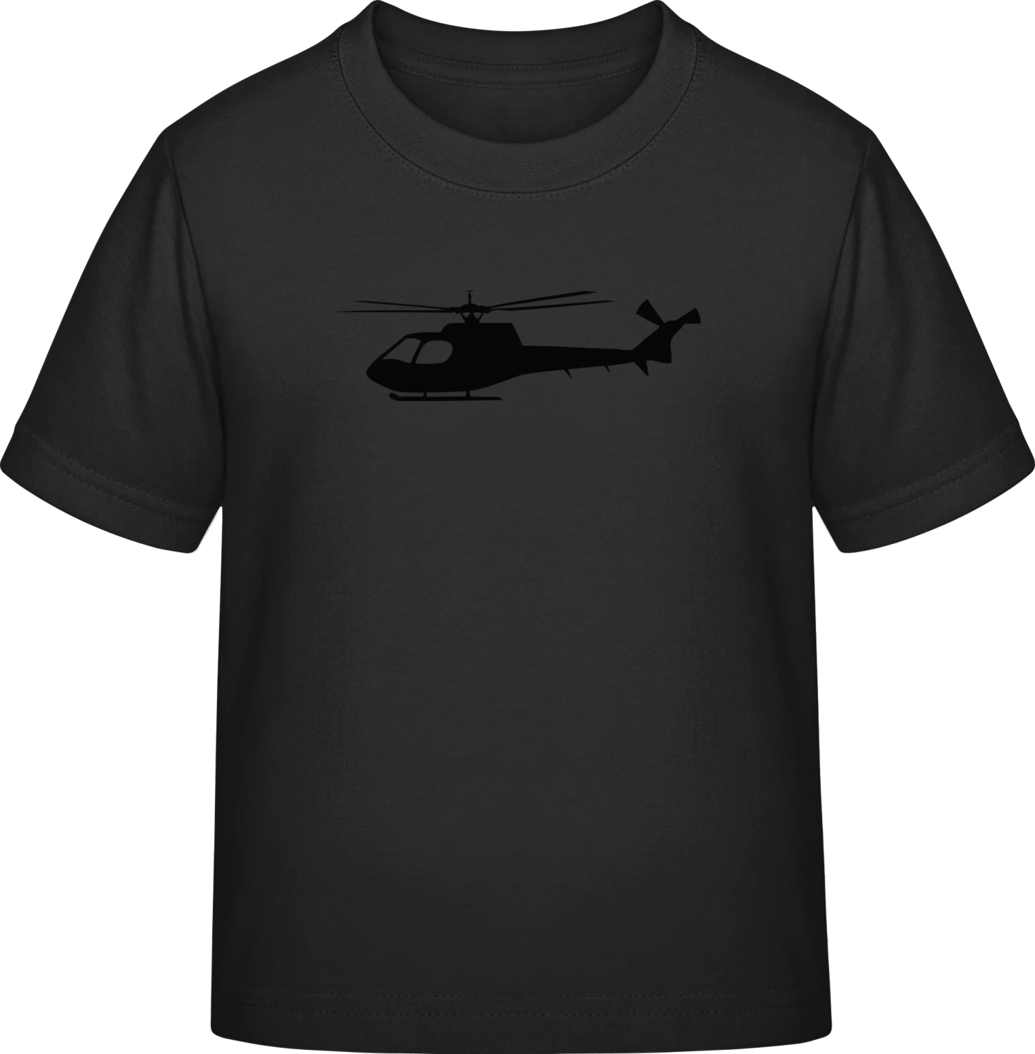 Military Helicopter - Black Exact 190 Kids - Front