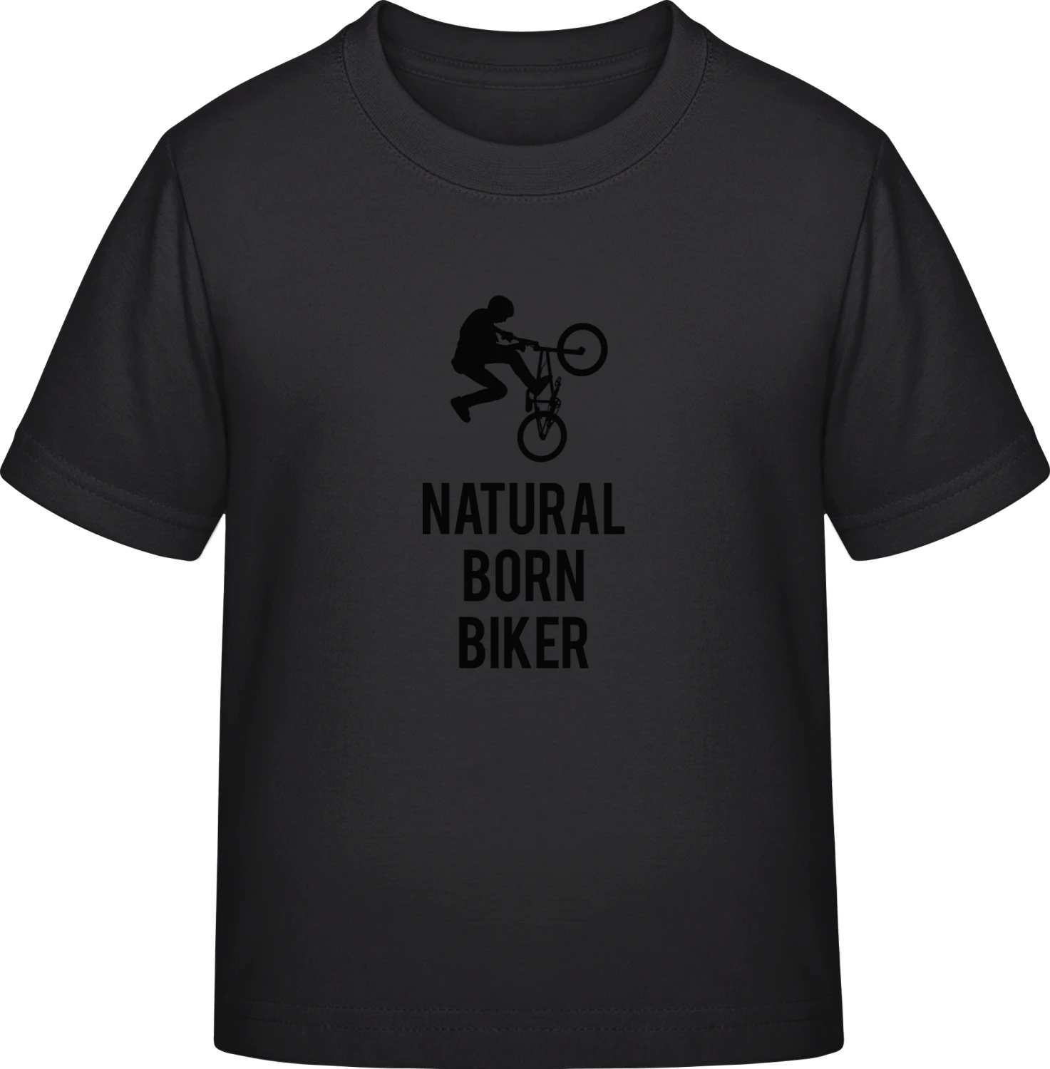 Natural Born Biker - Black Exact 190 Kids - Front