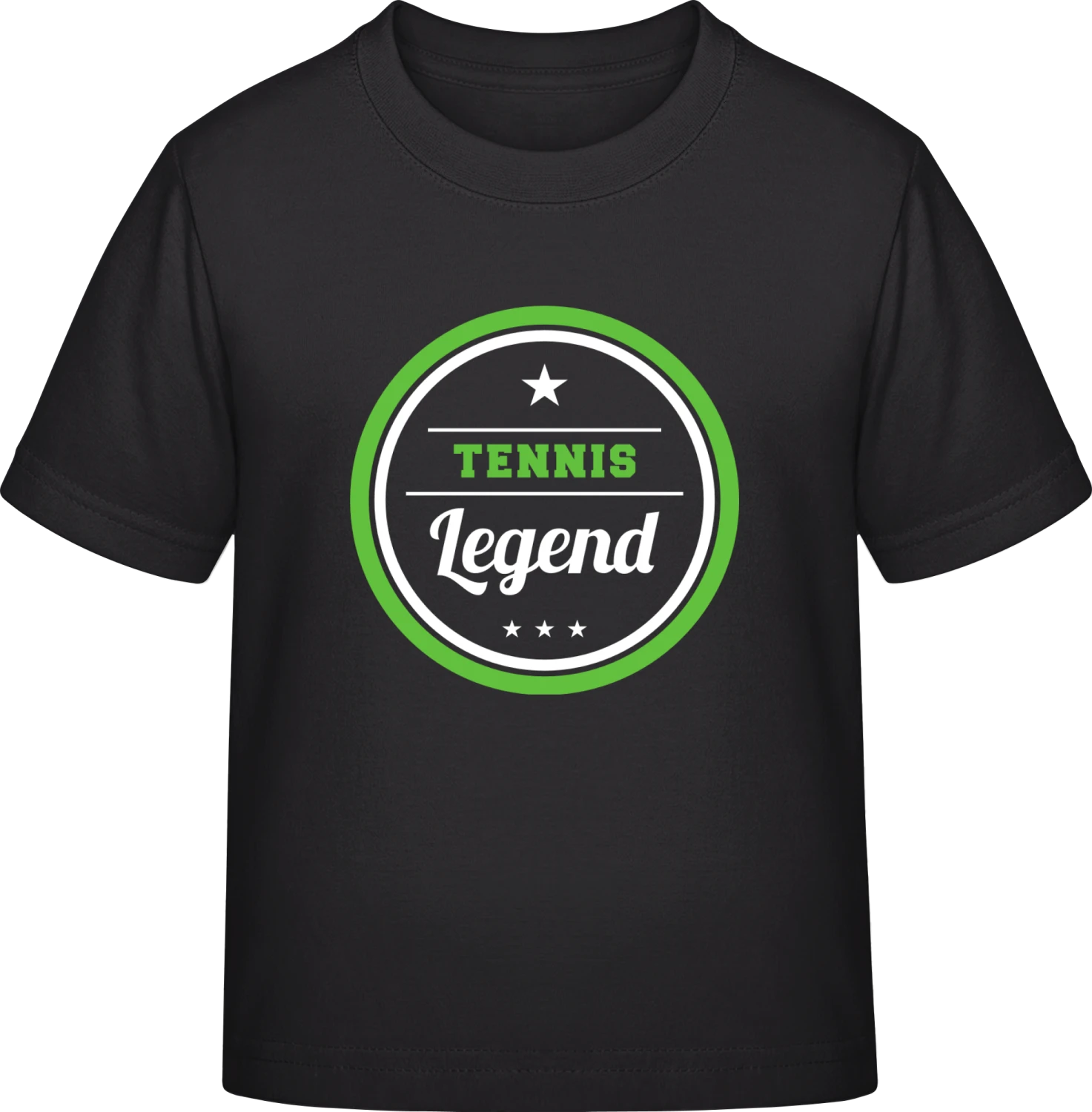 Tennis Legend - Black Exact 190 Kids - Front