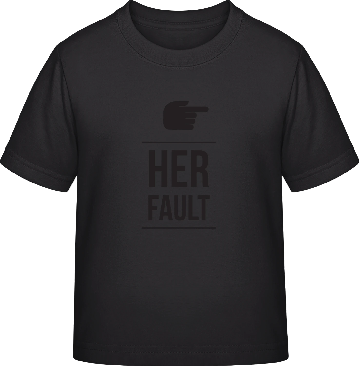 Her Fault left - Black Exact 190 Kids - Front