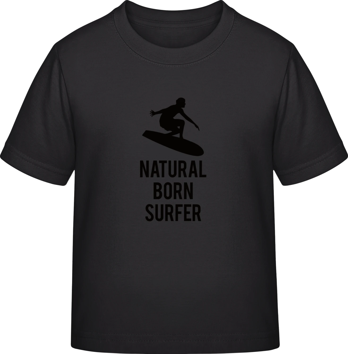 Natural Born Wave Surfer - Black Exact 190 Kids - Front