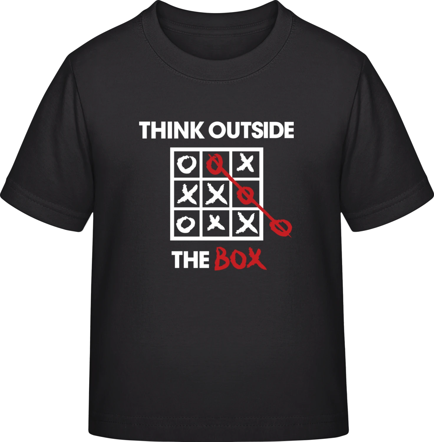 Think Outside The Box - Black Exact 190 Kids - Front