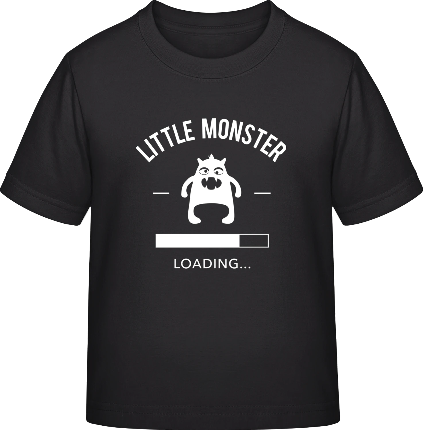 Little Monster - Black Exact 190 Kids - Front