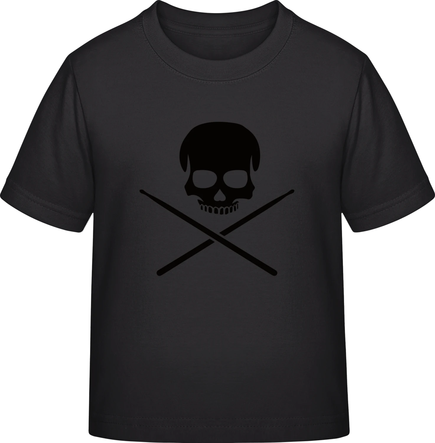 Drummer Skull - Black Exact 190 Kids - Front