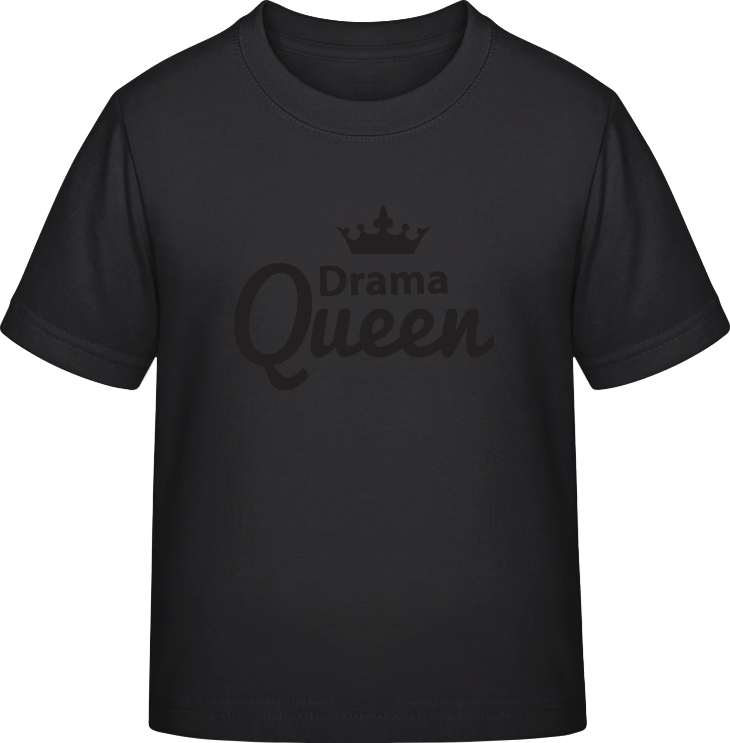 Drama Queen Crown - Black Exact 190 Kids - Front