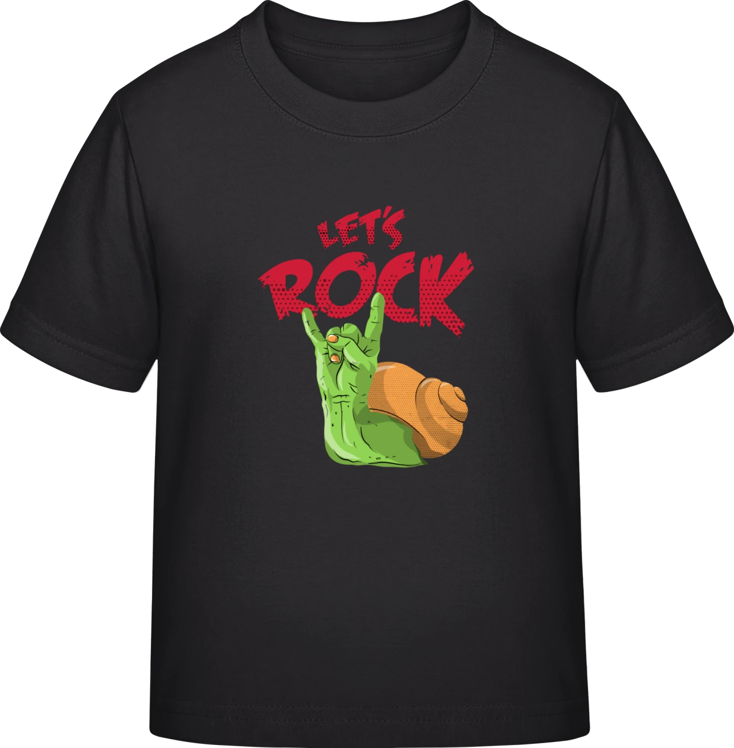 Let's Rock - Black Exact 190 Kids - Front