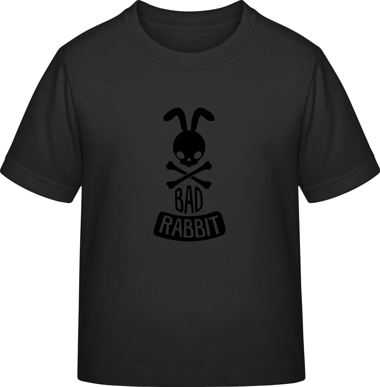 Bad Rabbit Skull - Black Exact 190 Kids - Front