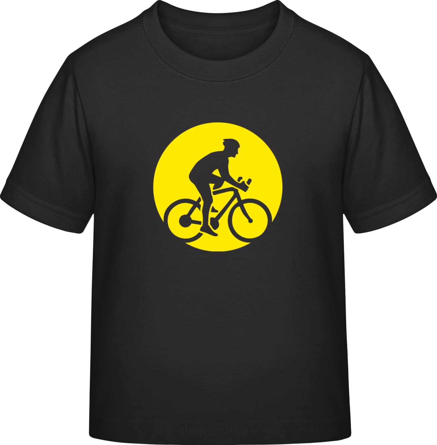 Bicycle Biker In The Moon - Black Exact 190 Kids - Front