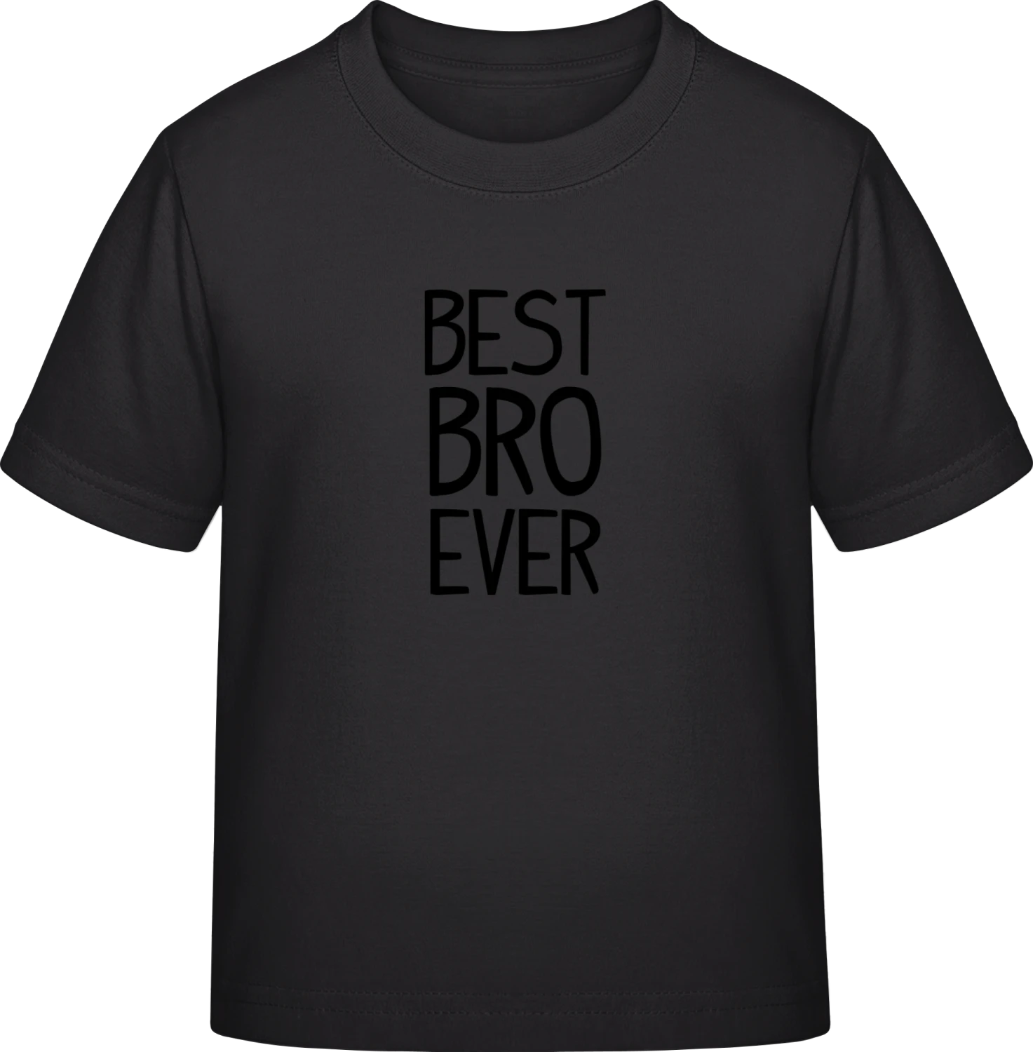 Best Bro Ever - Black Exact 190 Kids - Front