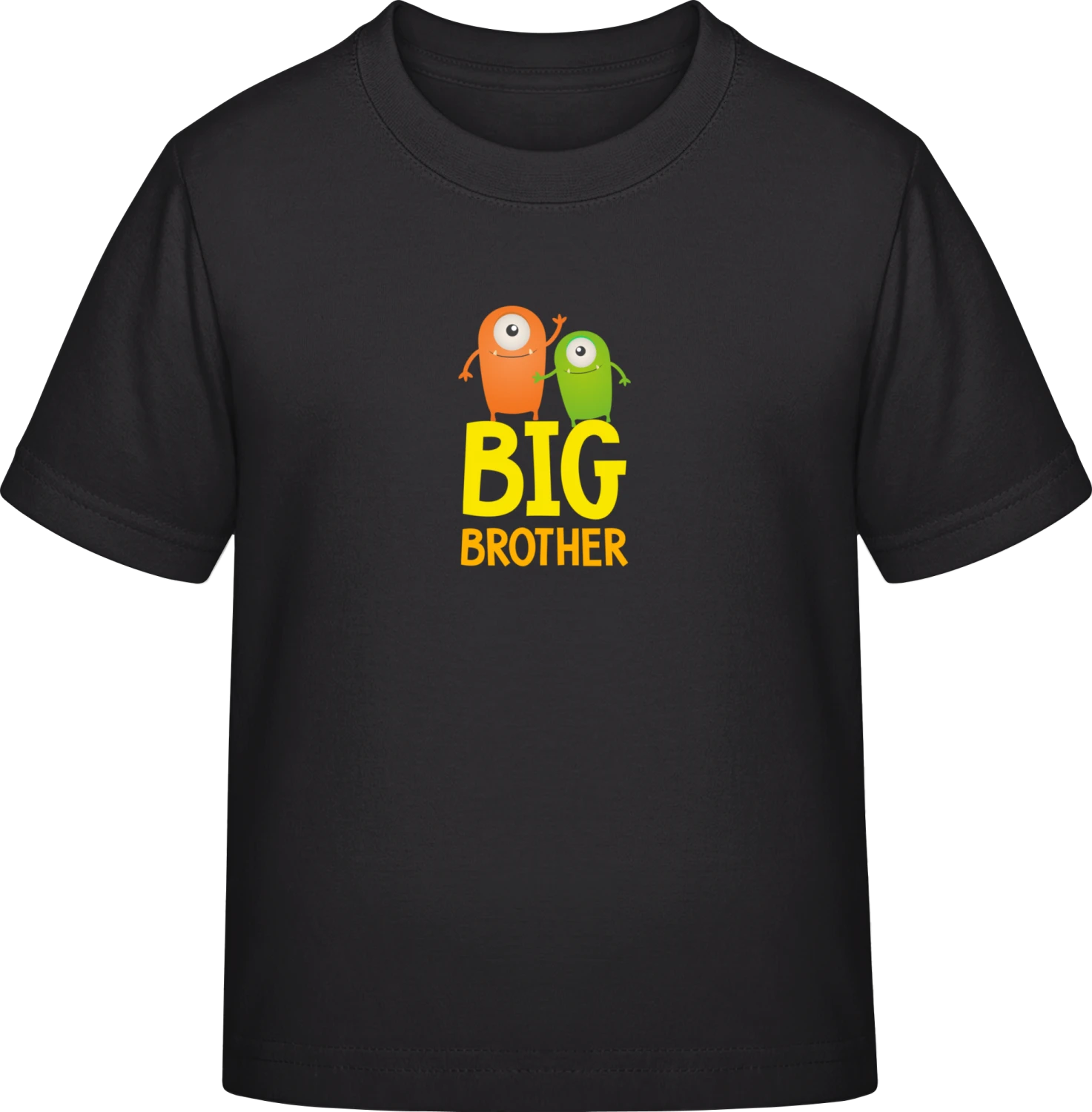 Big Brother Monster - Black Exact 190 Kids - Front