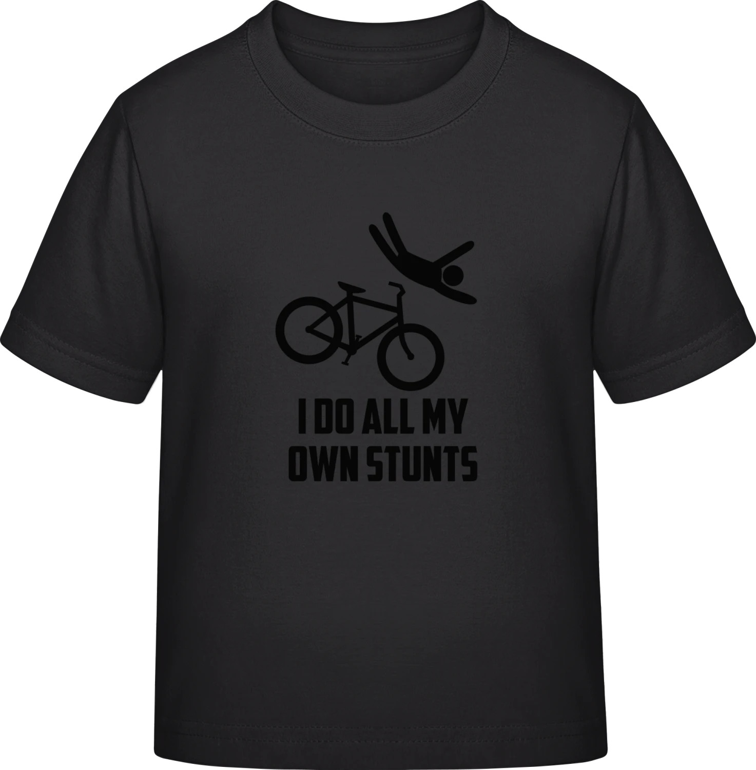 I Do All My Own Stunts Bicycle - Black Exact 190 Kids - Front