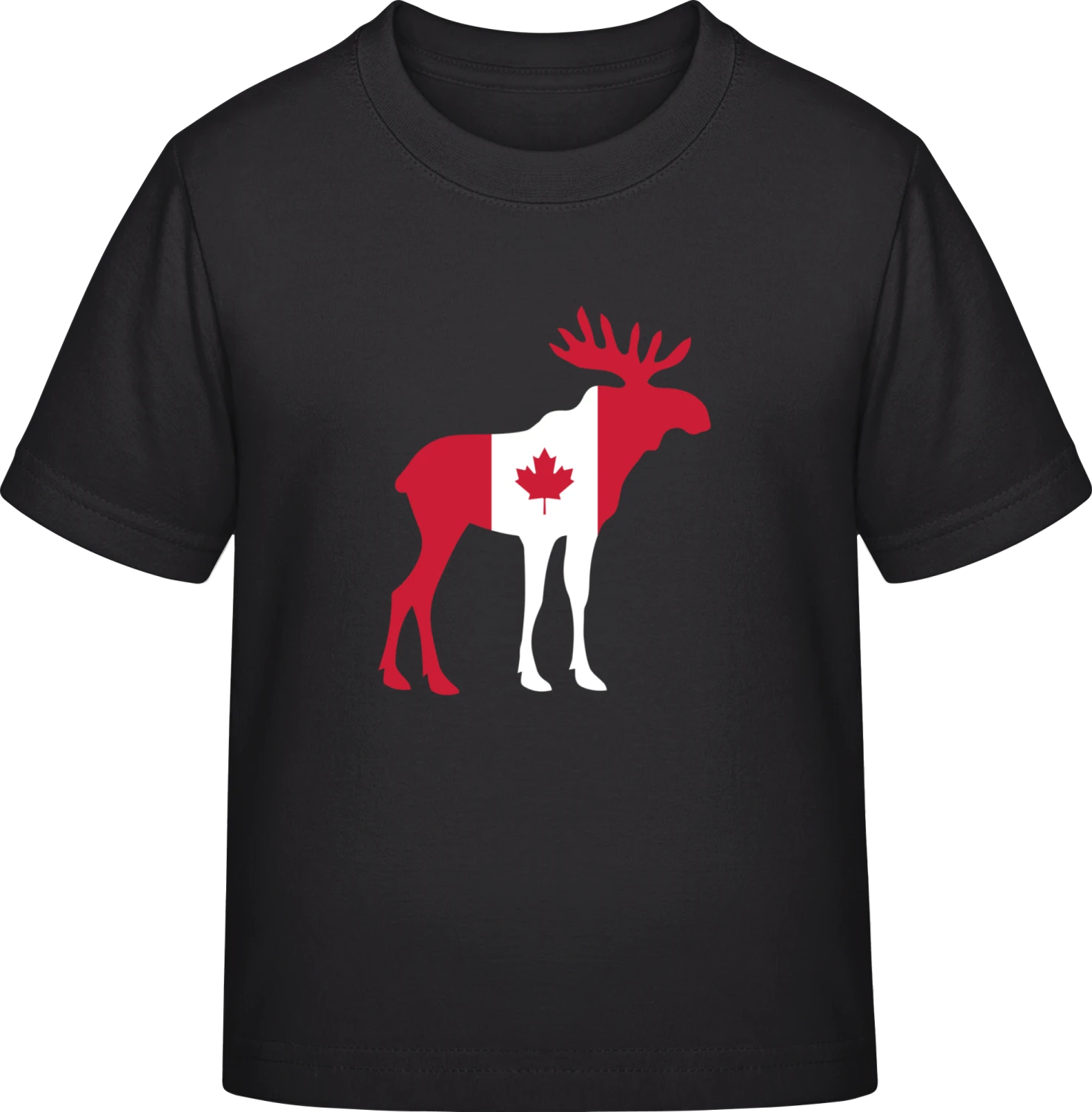 Canada Mood Elk - Black Exact 190 Kids - Front