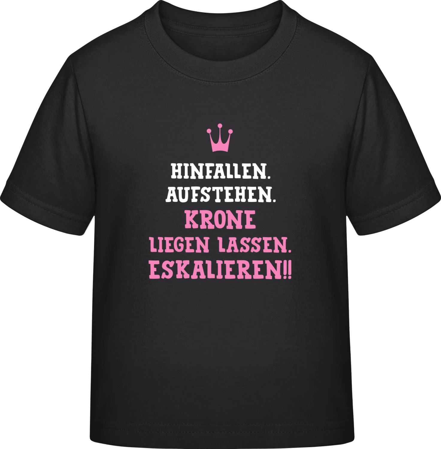 Hinfallen. Krone liegen lassen. Eskalieren - Black Exact 190 Kids - Front