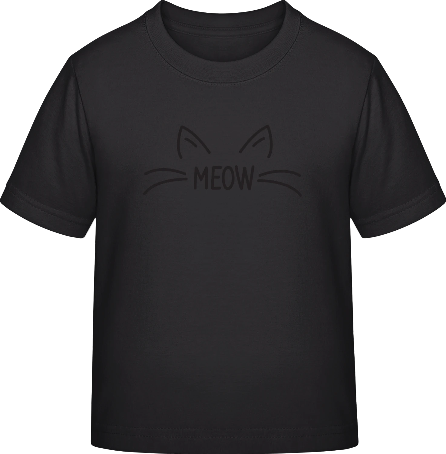 Meow Whiskers - Black Exact 190 Kids - Front