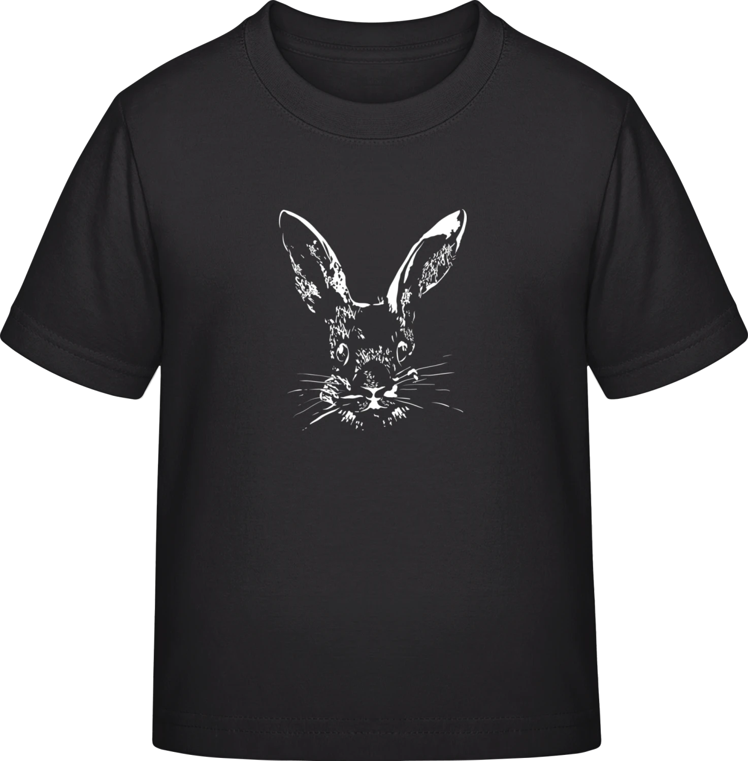 Rabbit Face - Black Exact 190 Kids - Front