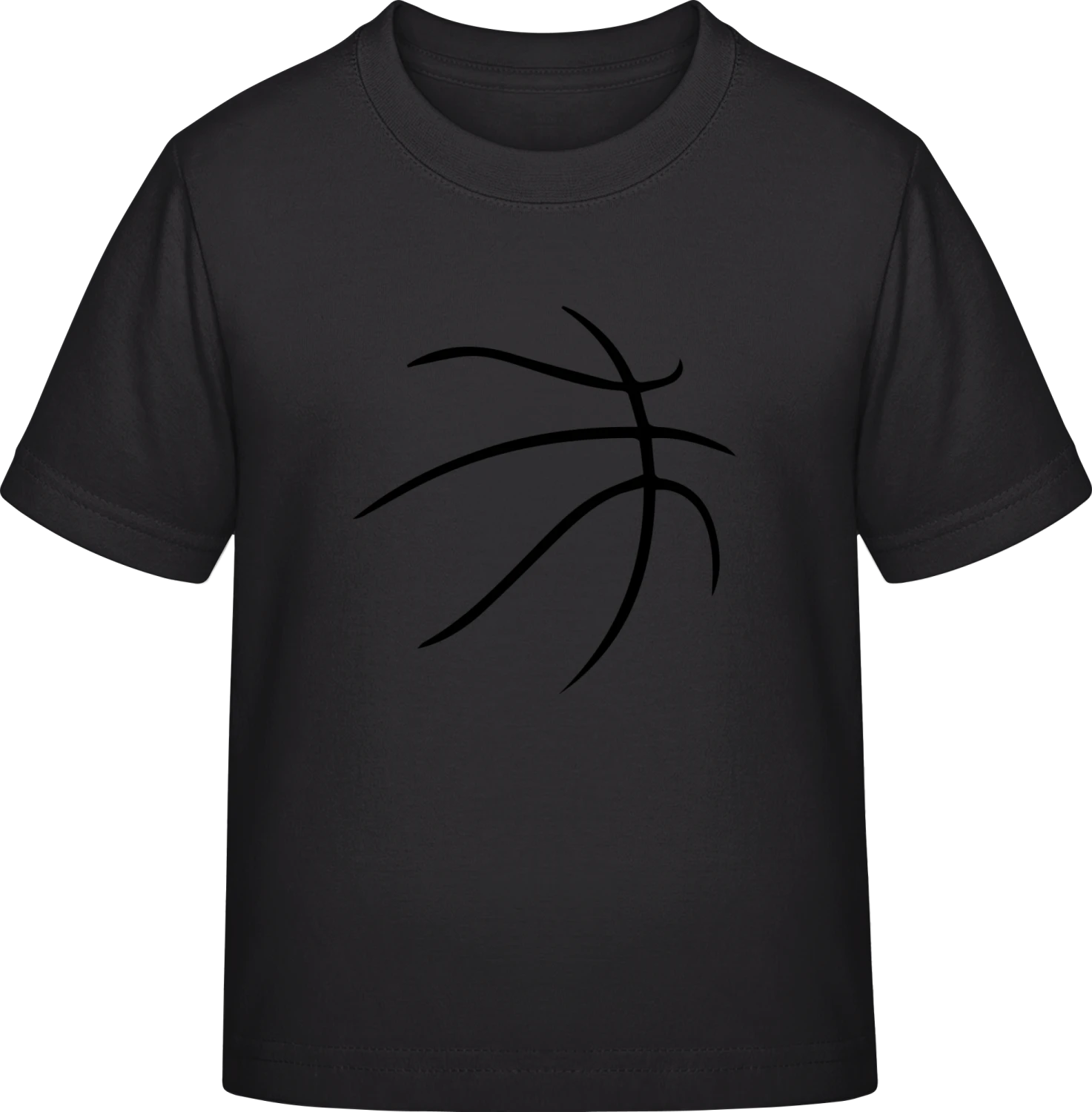 Basketball Effekt T-shirt - Black Exact 190 Kids - Front