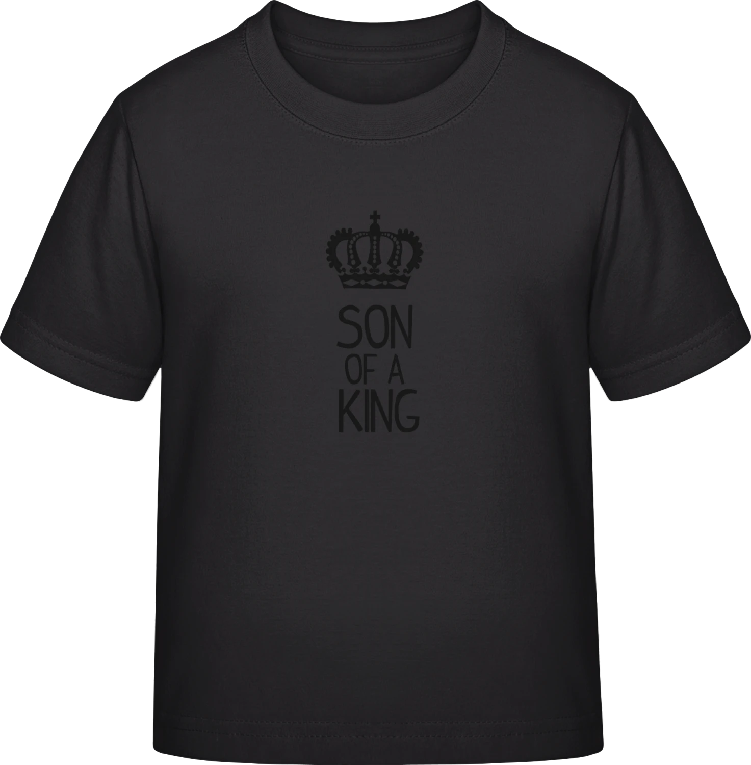 Son Of A King Crown - Black Exact 190 Kids - Front