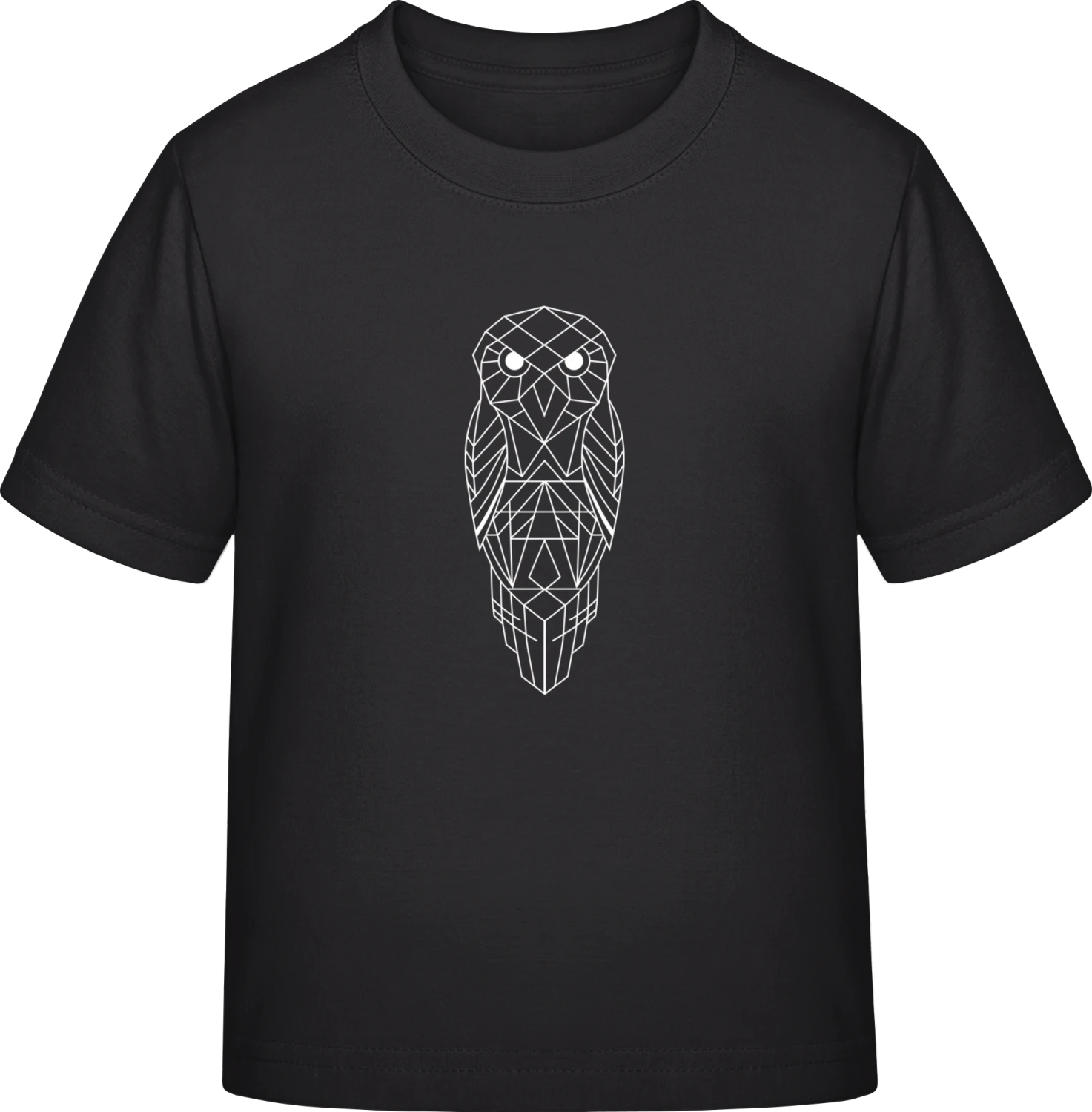 Geometric Owl - Black Exact 190 Kids - Front