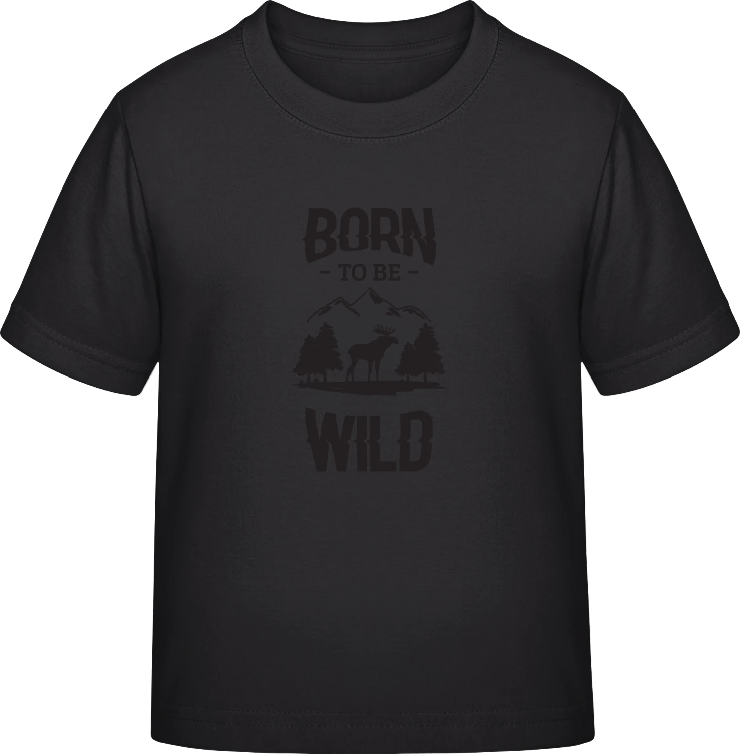 Born To Be Wild Elk - Black Exact 190 Kids - Front