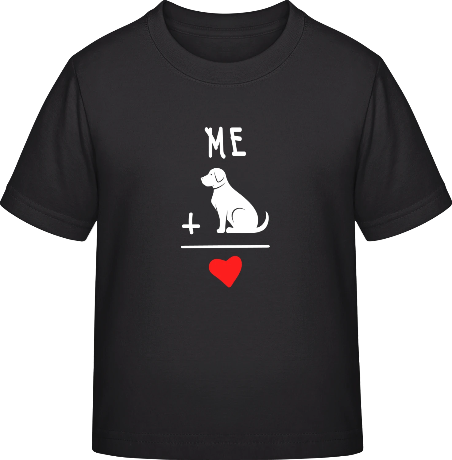 Me And Dog Is Love  - Black Exact 190 Kids - Front