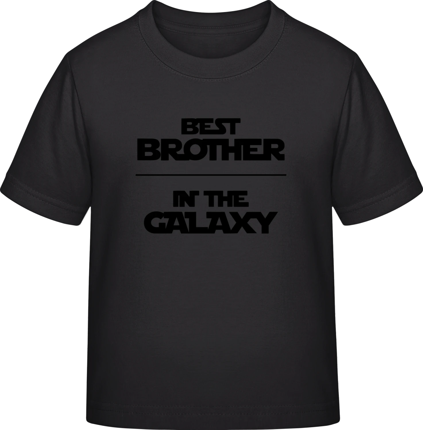 Best Brother In The Galaxy - Black Exact 190 Kids - Front