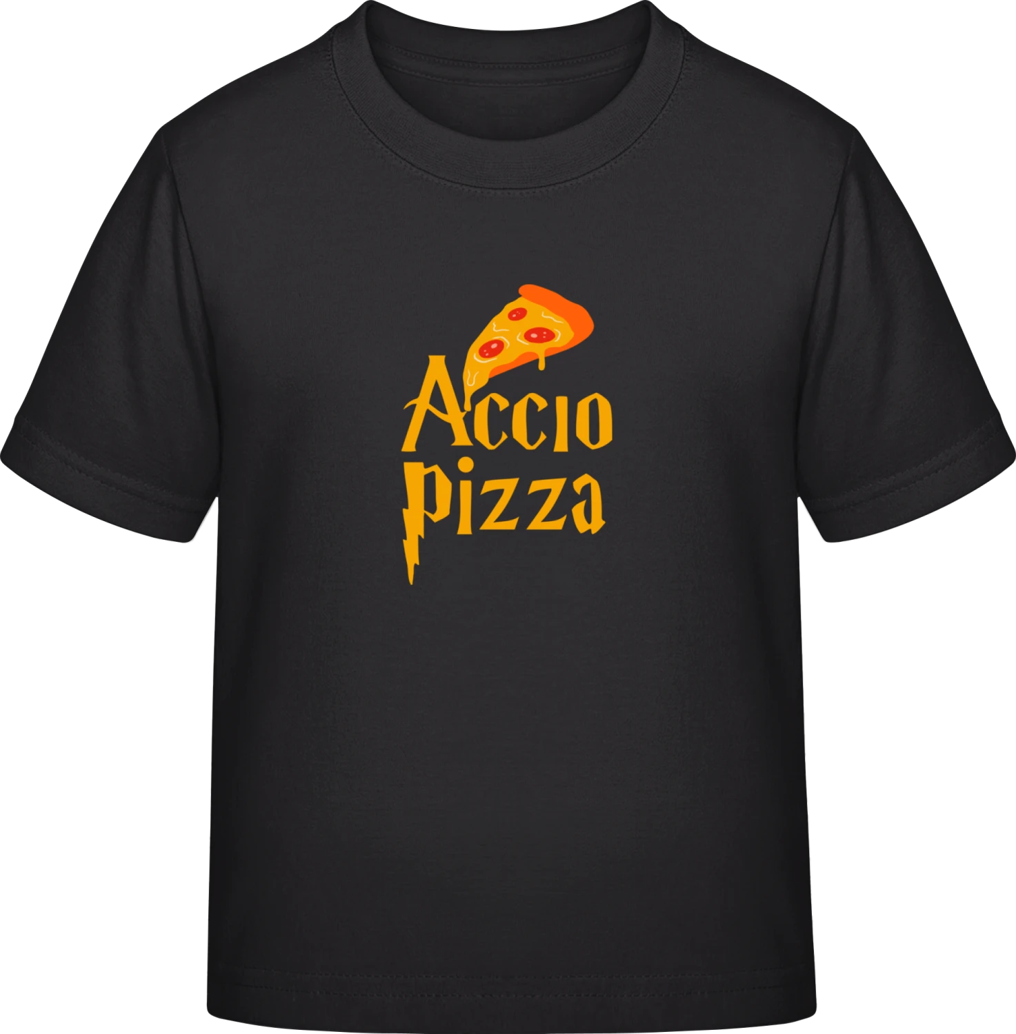 Accio Pizza - Black Exact 190 Kids - Front