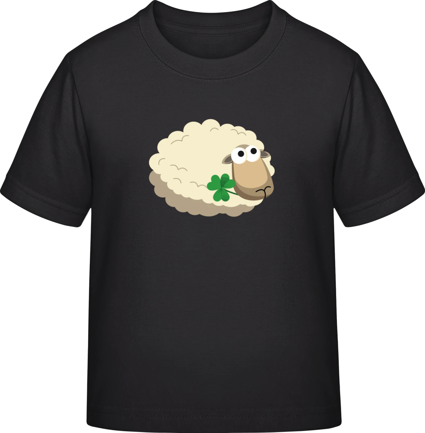 Lucky Sheep - Black Exact 190 Kids - Front