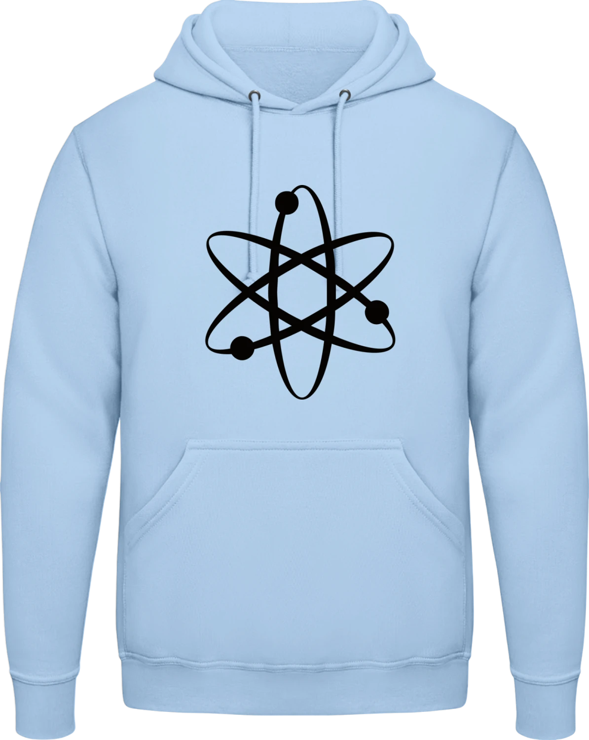 Science Electron - Sky Blue AWDis man hoodie - Front