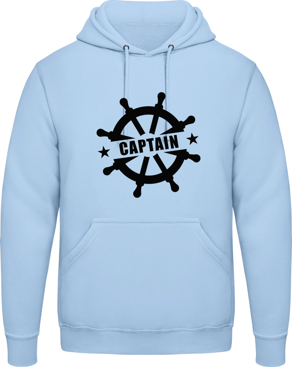 Ship Captain - Sky Blue AWDis man hoodie - Front