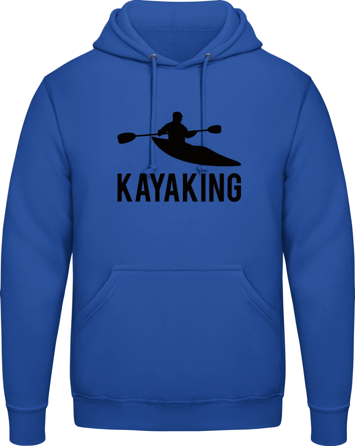 Kayaking - Royal blue AWDis man hoodie - Front