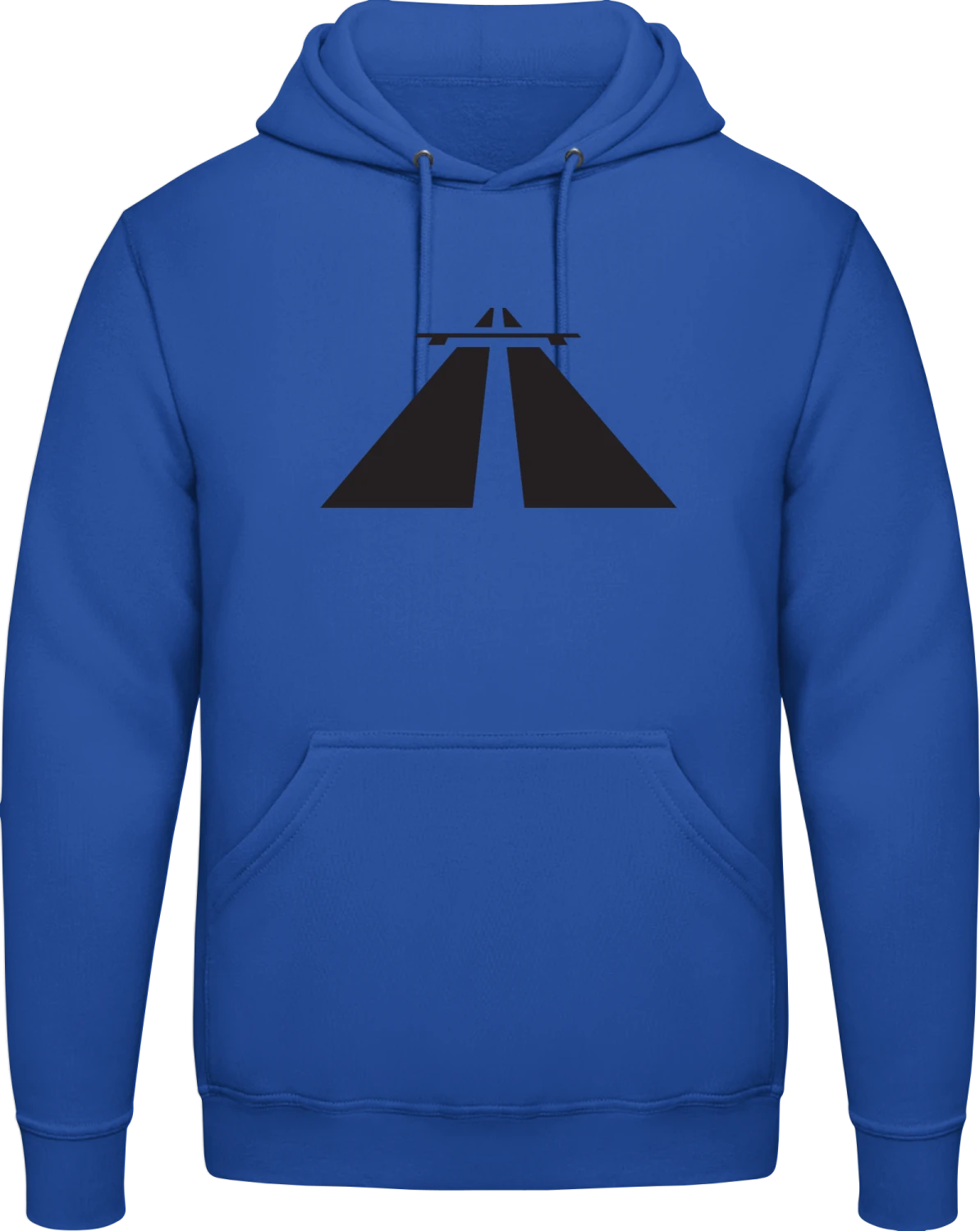 Autobahn - Royal blue AWDis man hoodie - Front