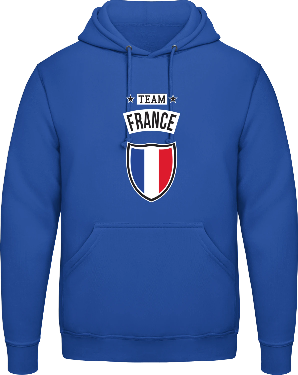 Team France - Royal blue AWDis man hoodie - Front