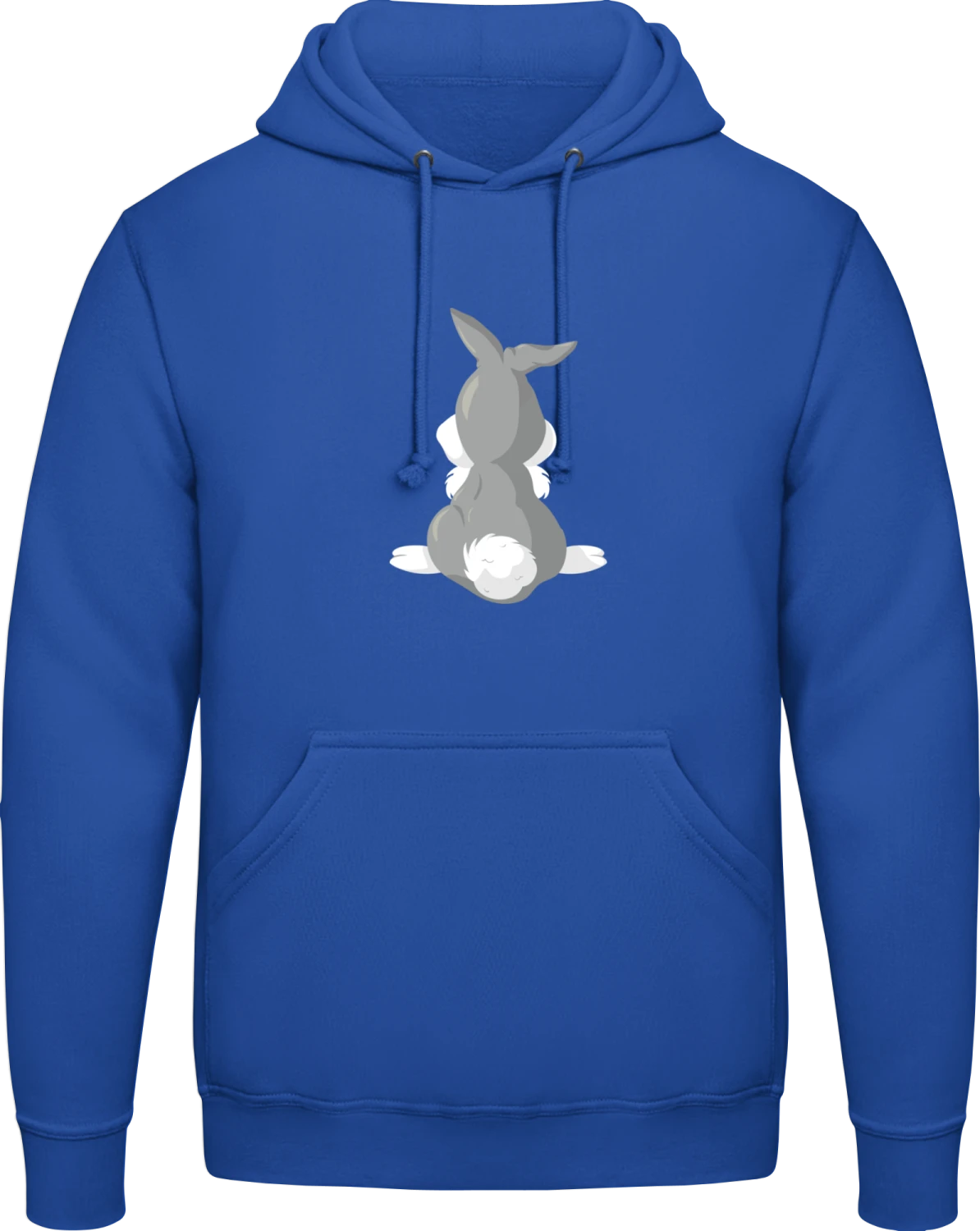 Plush Rabbit - Royal blue AWDis man hoodie - Front